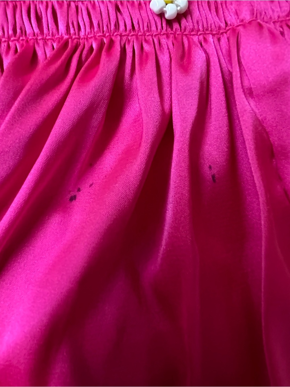Natural Life Hot Pink Girly Smocked Boho Hippie Beach Daisy Mini Skirt Small - Picture 9 of 15